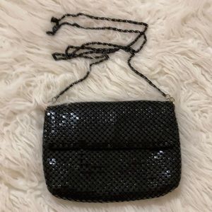 FINAL $ Black metal mesh shoulder bag 6.5X5